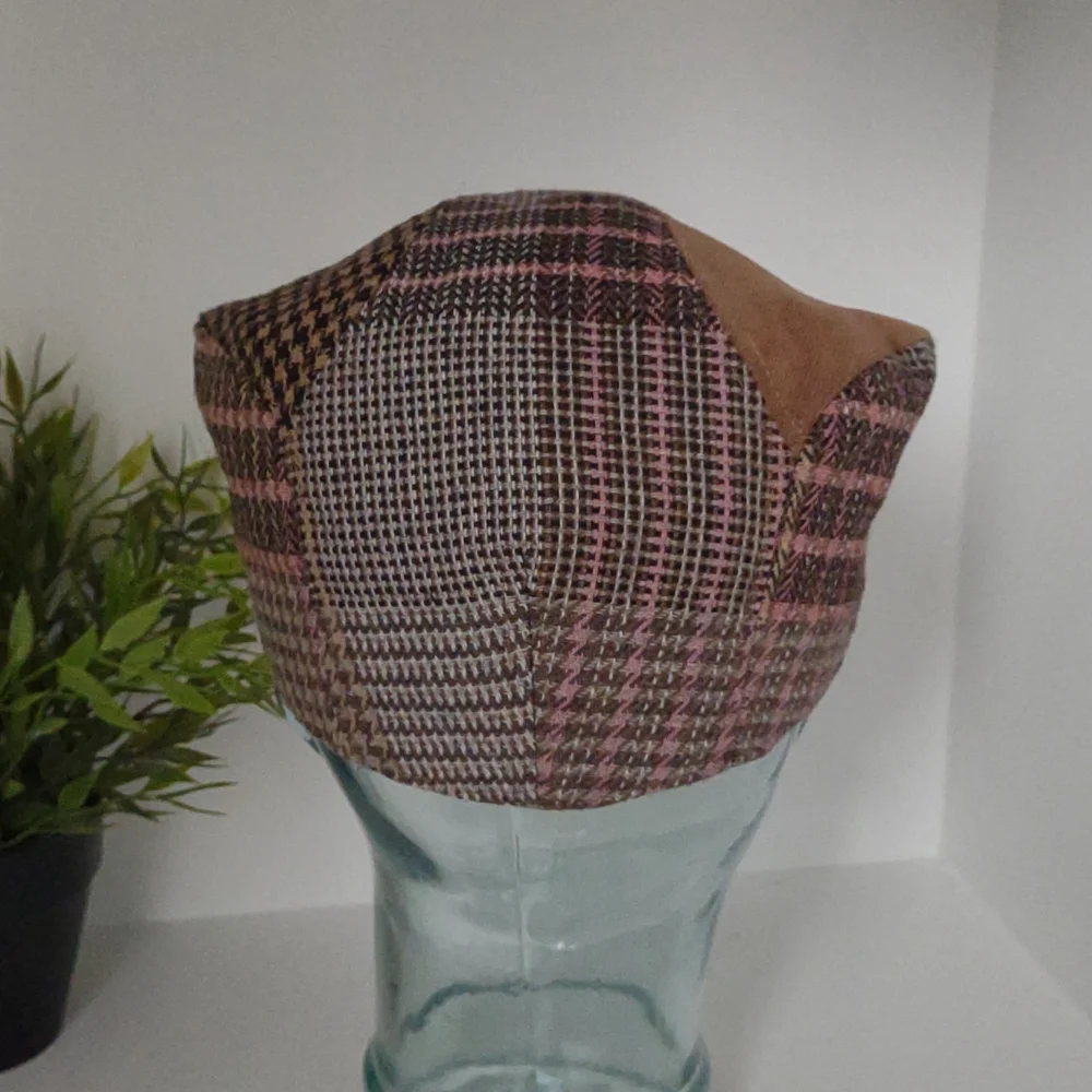 Target Newsboy Cap Hat Pink Brown Tweed Houndstooth Corduroy Flat Cabbie